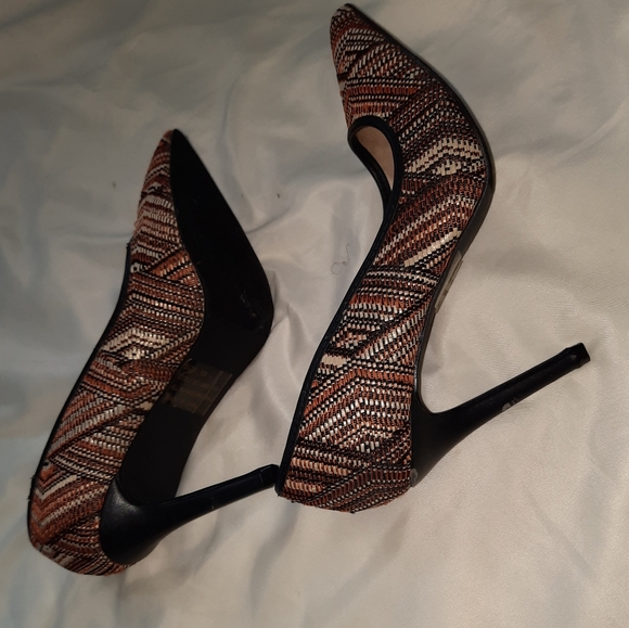 C.Label Multicolor Pointy Toe Heels - Picture 3 of 6